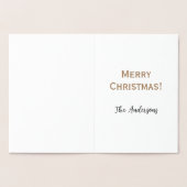 Frohe Weihnachtskarte Folienkarte (Innenseite)