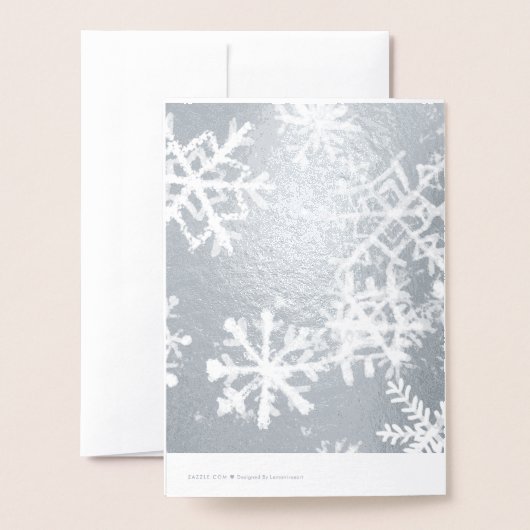 Frohe Weihnachtskarte Folienkarte (Rückseite mit Umschlag)