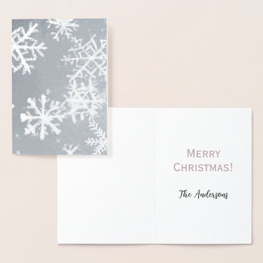 Frohe Weihnachtskarte Folienkarte (Anzeige)