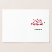 Frohe Weihnachtskarte Folienkarte (Innenseite)