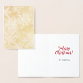 Frohe Weihnachtskarte Folienkarte (Anzeige)