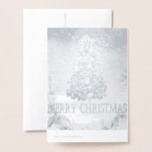 Frohe Weihnachtskarte Folienkarte (Rückseite mit Umschlag)