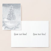 Frohe Weihnachtskarte Folienkarte (Anzeige)