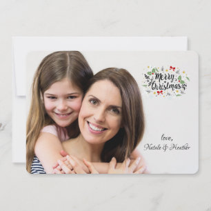 Frohe Weihnachtskarte Foto Holiday Card Einladung