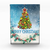 Frohe Weihnachtskarte Fotoblock (Vorderseite)