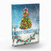Frohe Weihnachtskarte Fotoblock (Links)