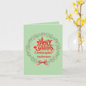 Frohe Weihnachtskarte für Boss Karte (Gelbe Blume)