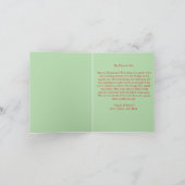 Frohe Weihnachtskarte für den Sohn Karte (Innenseite)