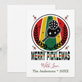 Frohe Weihnachtskarte für Picklemas Feiertagskarte (Vorne/Hinten)