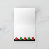 Frohe Weihnachtskarte Fußball Helm Feiertagskarte (Innenseite)