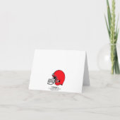 Frohe Weihnachtskarte Fußball Helm Feiertagskarte (Rückseite)