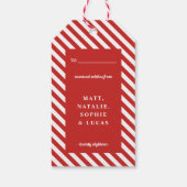 Frohe Weihnachtskarte Geschenkanhänger (Rückseite)