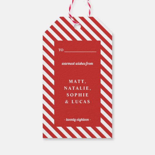 Frohe Weihnachtskarte Geschenkanhänger (Rückseite)