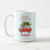 Frohe Weihnachtskarte Kaffeetasse (Links)
