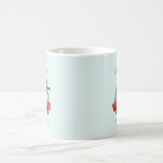 Frohe Weihnachtskarte Kaffeetasse (Mittel)