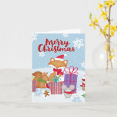 Frohe Weihnachtskarte Karte (Gelbe Blume)