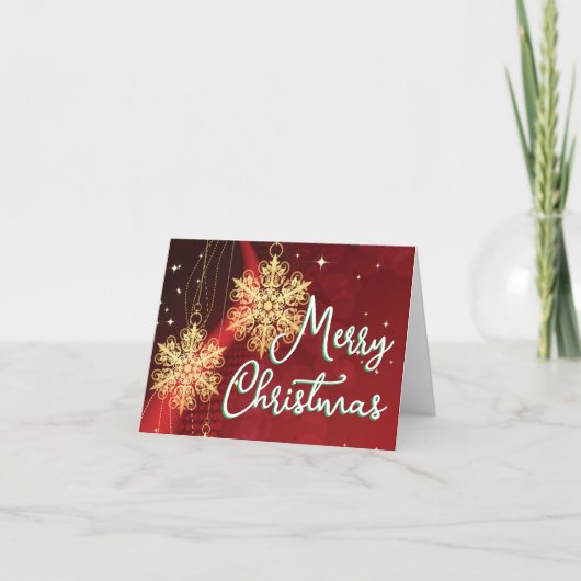 Frohe Weihnachtskarte Karte (Vorderseite)