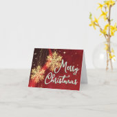 Frohe Weihnachtskarte Karte (Gelbe Blume)