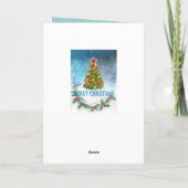 Frohe Weihnachtskarte Karte (Rückseite)