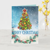 Frohe Weihnachtskarte Karte (Gelbe Blume)