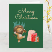 Frohe Weihnachtskarte Karte (Gelbe Blume)