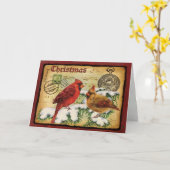 Frohe Weihnachtskarte Karte (Gelbe Blume)