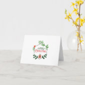 Frohe Weihnachtskarte Karte (Gelbe Blume)