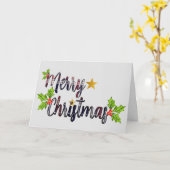 Frohe Weihnachtskarte Karte (Gelbe Blume)