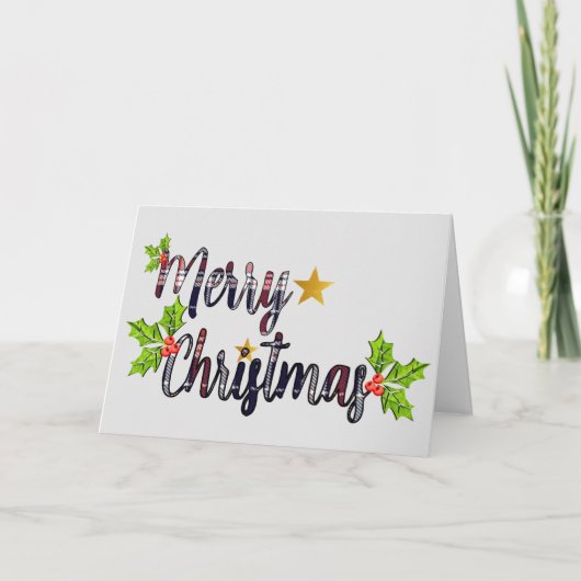 Frohe Weihnachtskarte Karte (Vorderseite)