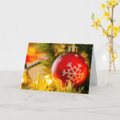 Frohe Weihnachtskarte Karte (Gelbe Blume)