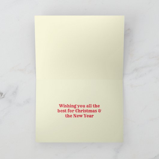 Frohe Weihnachtskarte Karte (Innenseite)