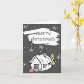 Frohe Weihnachtskarte Karte (Gelbe Blume)