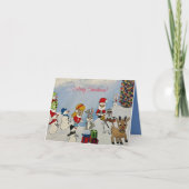 Frohe Weihnachtskarte Karte (Vorderseite)