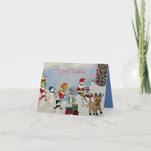 Frohe Weihnachtskarte Karte (Vorderseite)