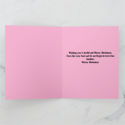 Frohe Weihnachtskarte Karte (Innenseite)