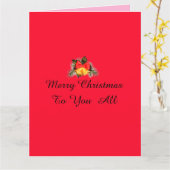 Frohe Weihnachtskarte Karte (Gelbe Blume)