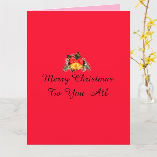 Frohe Weihnachtskarte Karte (Gelbe Blume)