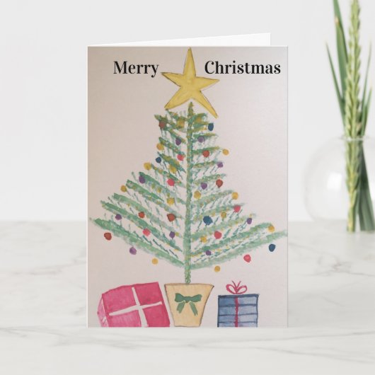 Frohe Weihnachtskarte Karte (Vorderseite)