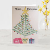 Frohe Weihnachtskarte Karte (Gelbe Blume)