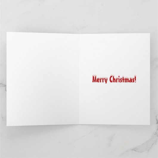 Frohe Weihnachtskarte Karte (Innenseite)