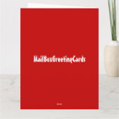 Frohe Weihnachtskarte Karte (Rückseite)