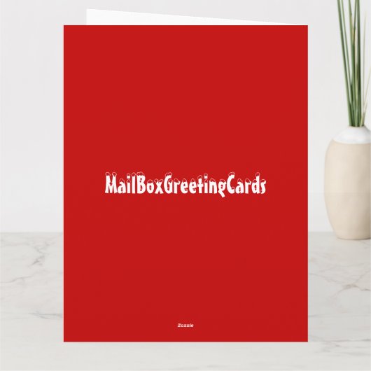 Frohe Weihnachtskarte Karte (Rückseite)