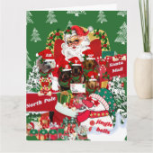 Frohe Weihnachtskarte Karte (Vorderseite)