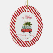 Frohe Weihnachtskarte Keramik Ornament (Rechts)