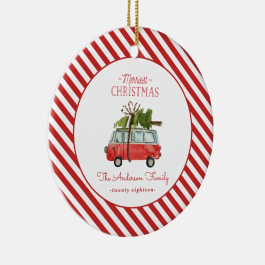 Frohe Weihnachtskarte Keramik Ornament (Rechts)