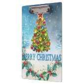Frohe Weihnachtskarte Klemmbrett (Links)