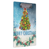 Frohe Weihnachtskarte Klemmbrett (Rechts)