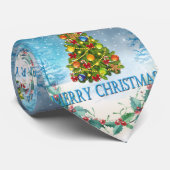 Frohe Weihnachtskarte Krawatte (Gerollt)