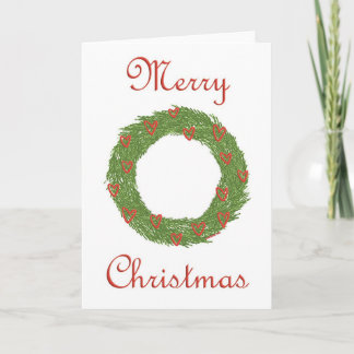 Frohe Weihnachtskarte - leer Feiertagskarte