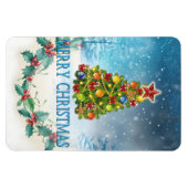 Frohe Weihnachtskarte Magnet (Horizontal)